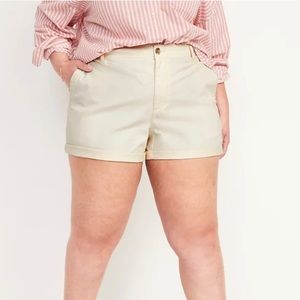 High-Waisted OGC Pull-On Chino Shorts for Women -- 3.5-inch inseam